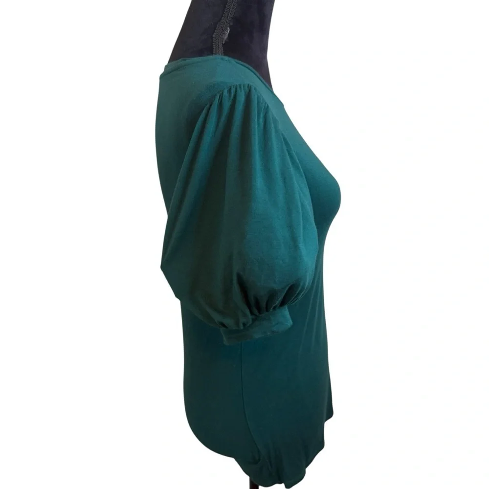 Boden | Green Puff Sleeve Blouse | Sz 2